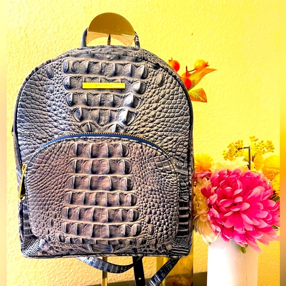 Brahmin Bags Brahmin Croc Embossed Leather Backpack Dust Bag